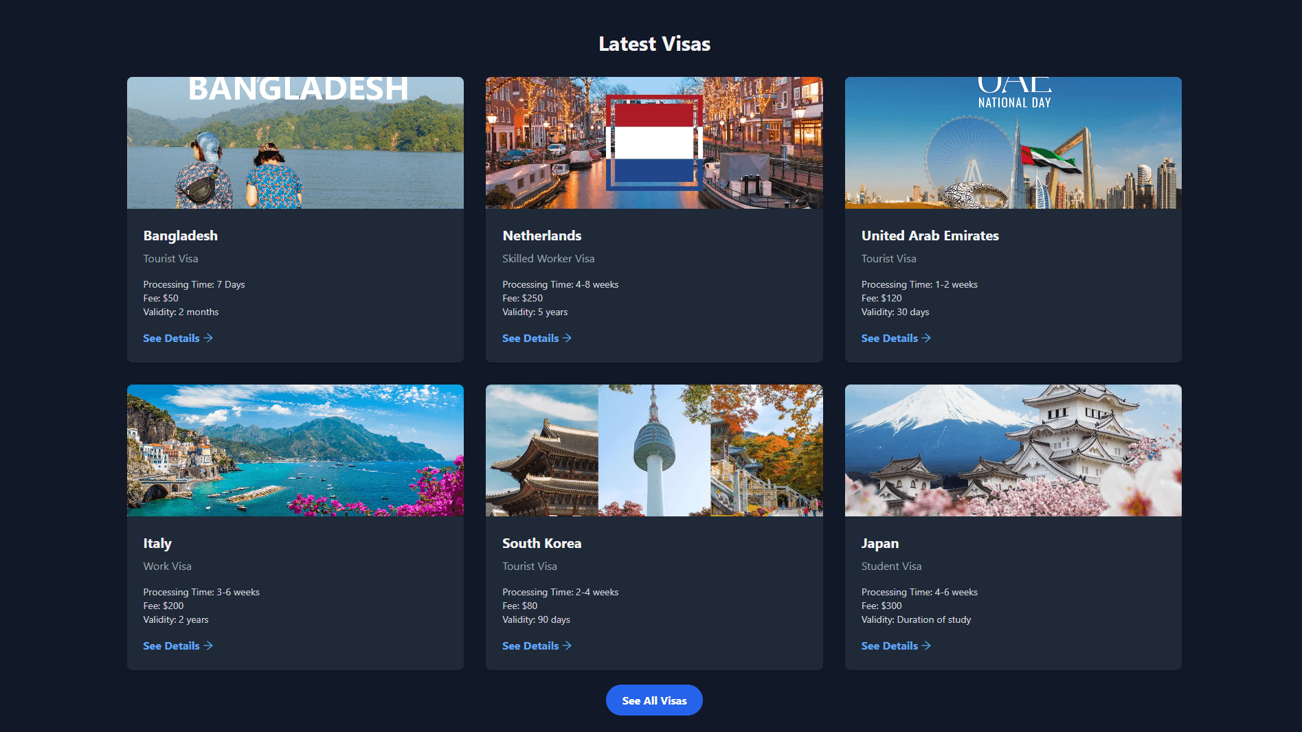 latest visa page